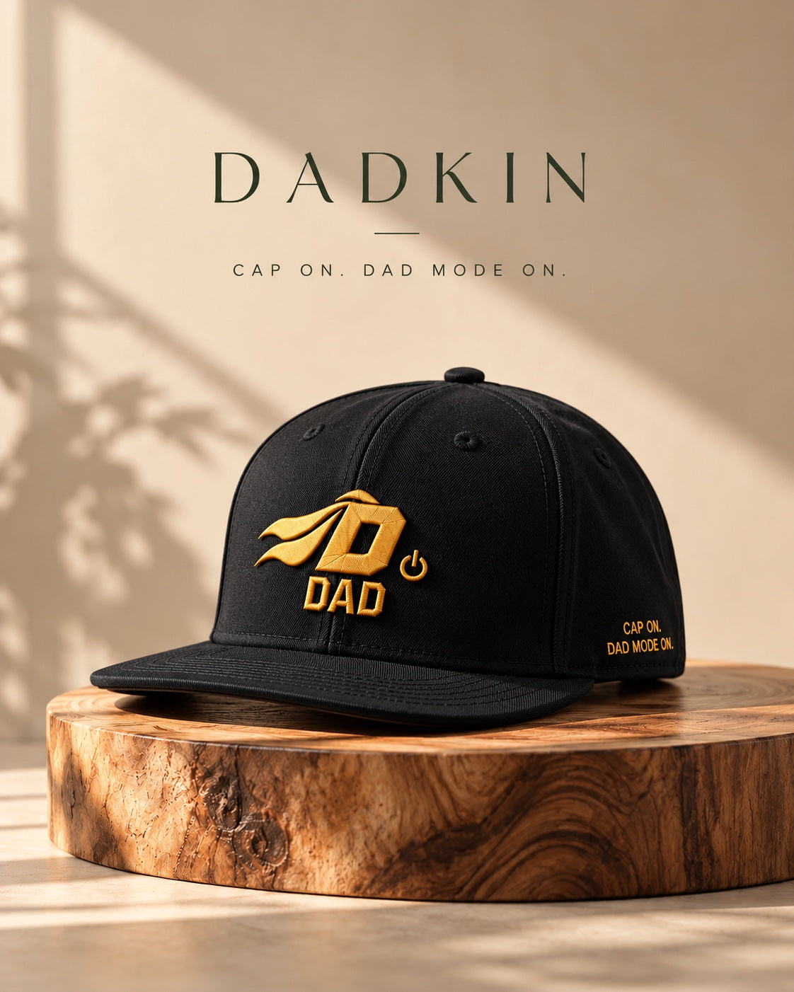 DADKIN Cap Black with gold embroidery