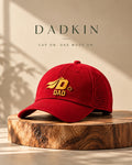 DADKIN Red Trucker Cap with gold embroidery