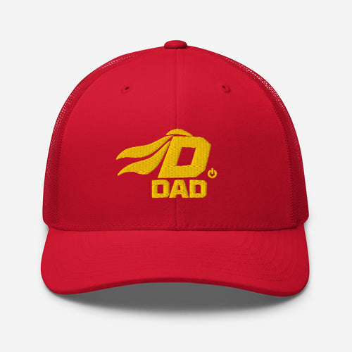 DADKIN Red Trucker Cap front