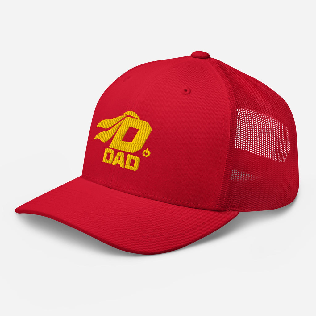 DADKIN Red Trucker Cap left front