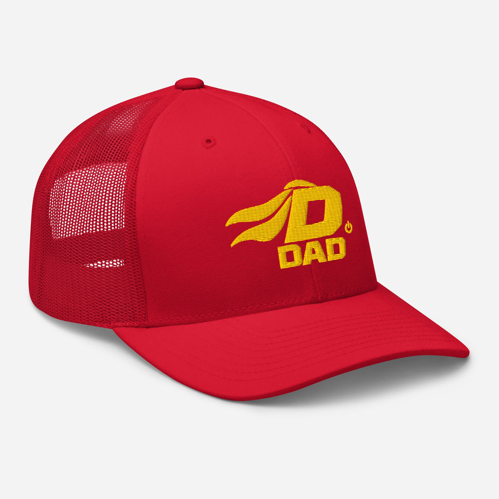 DADKIN Red Trucker Cap right front